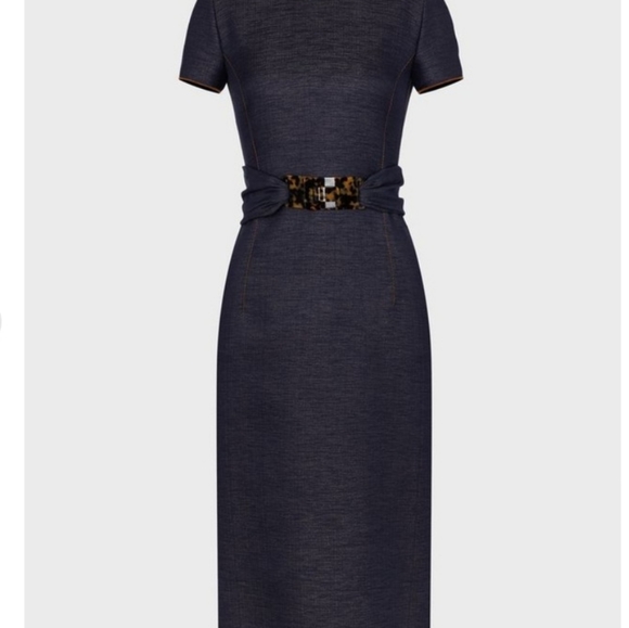 Giorgio armani denim style sheath dress - Picture 3 of 10